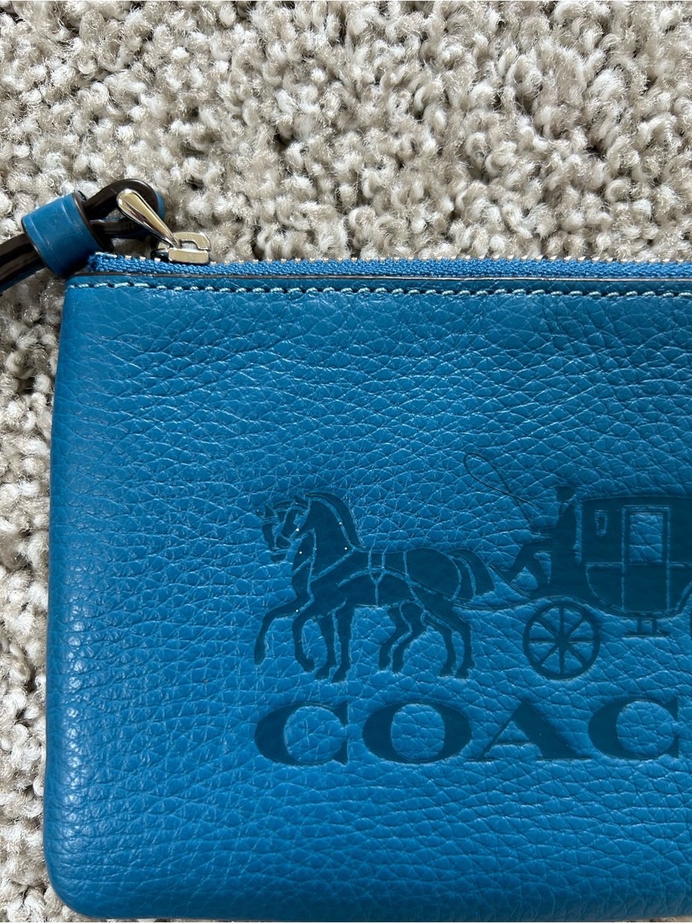 coach blue wristlet - Picture 6 of 7